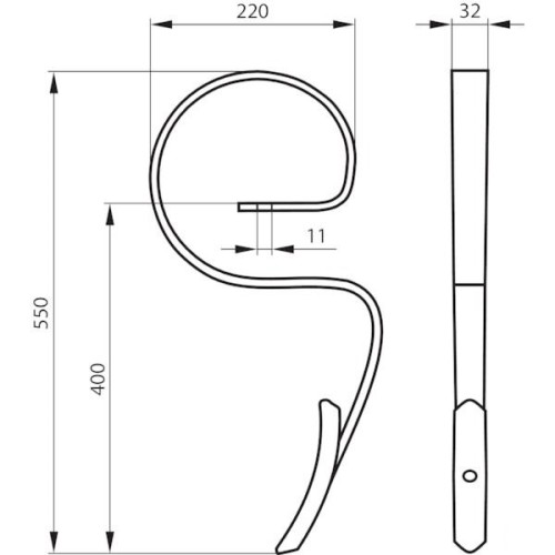 Ząb sprężynowy, agregatu Bagra, typu S, 32 x 10 mm (1).jpg