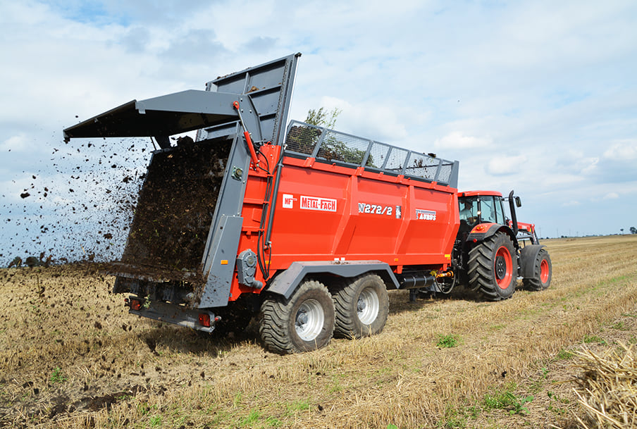 Wynajem maszyn rolniczych Sokółka rozrzutnik Metal-Fach